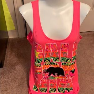 SHELOR CALIFORNIA TOP SZ  M. ORANGE NEW